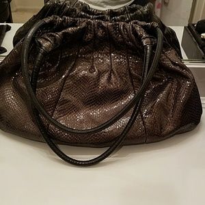 Brighton snake skin like hobo bag