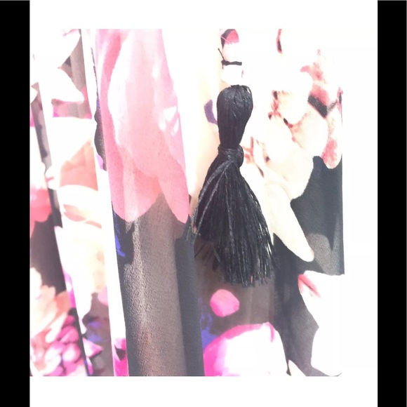 Lane Bryant Asymmetric Floral Maxi Dress 18/20 2X - Picture 4 of 8