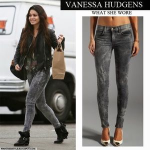 Wildfox Grey Tie Dye Skinny Jean Wildfox Grey Tie Dye Skinny Jean