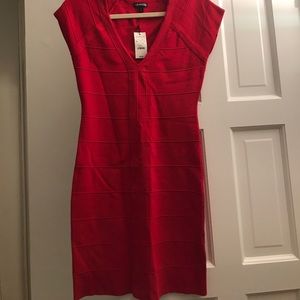Express cap sleeve red bandage dress NWT medium