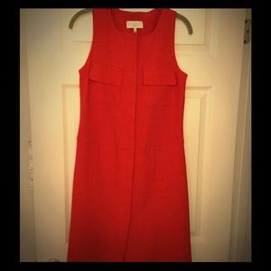 Red 60s Work Jumper Dress