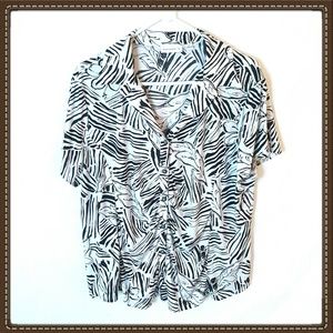 Susan Graver Liquid Knit Camp Shirt