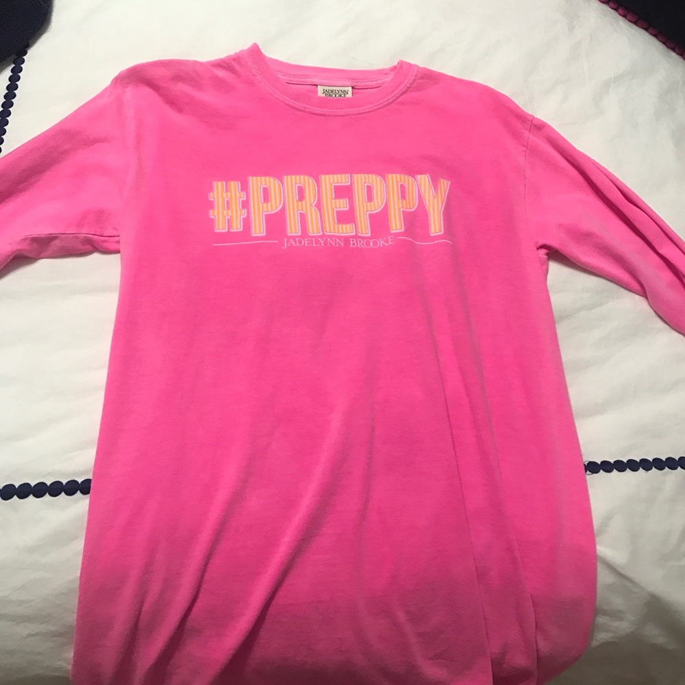 #Preppy Jadelynn Brooke long-sleeve t-shirt