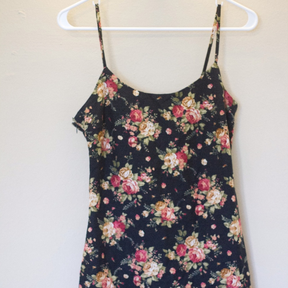 Rose Drop Waist Cami Dress