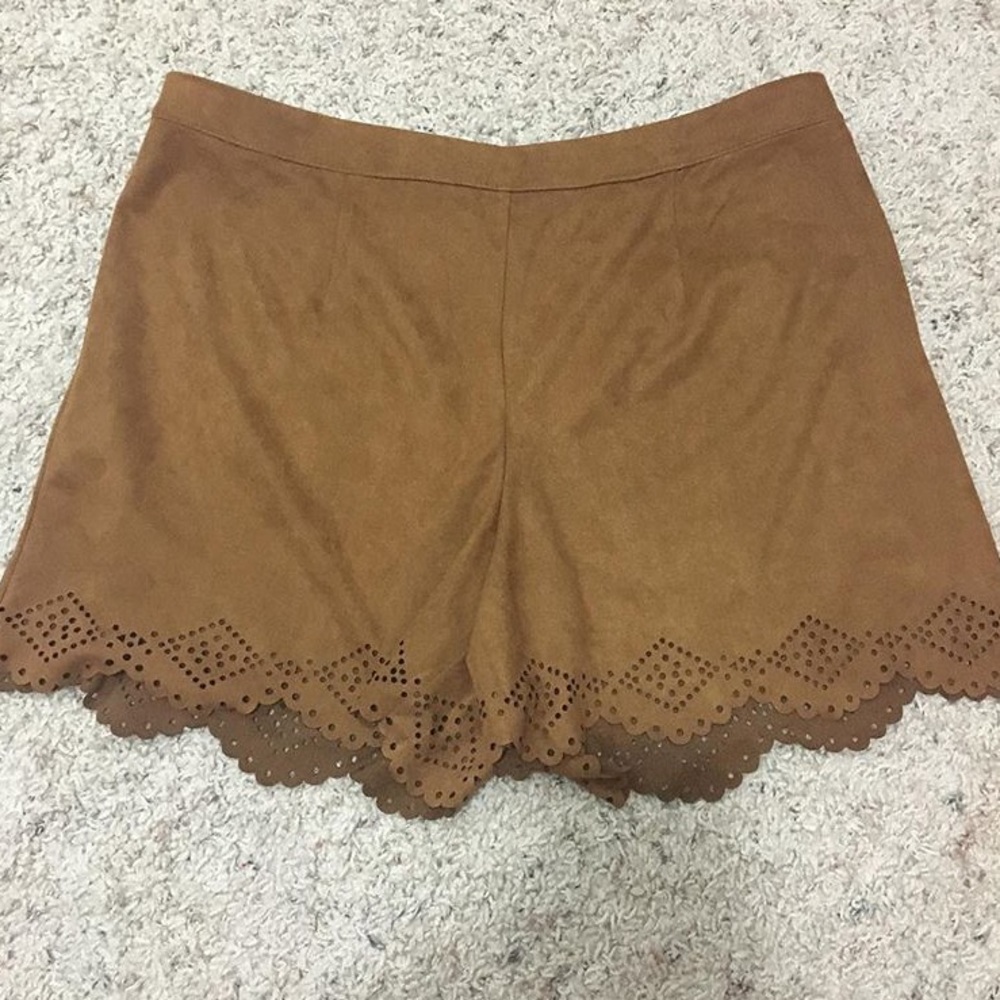 Suede Shorts