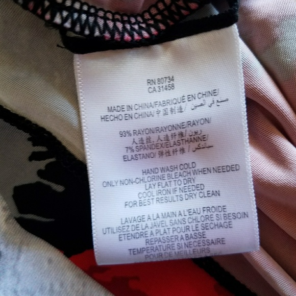 BCBG Maxazria Multi-Color Blouse Sz Large - Picture 4 of 5