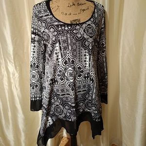 Black and White Tunic