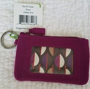 **SOLD** Zip ID Case Plum Vera Bradley NWT