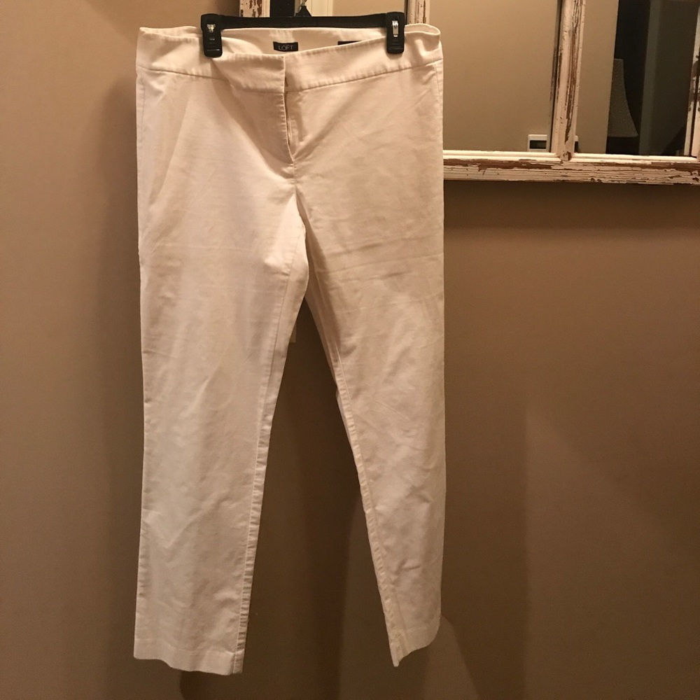 Loft winter white pants