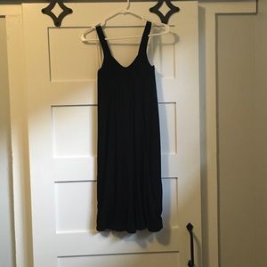 Bamboo cotton jersey black dress