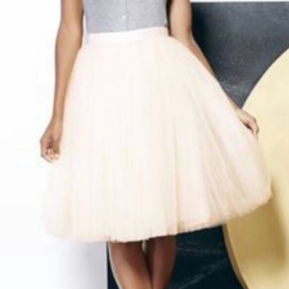 Champagne tulle skirt