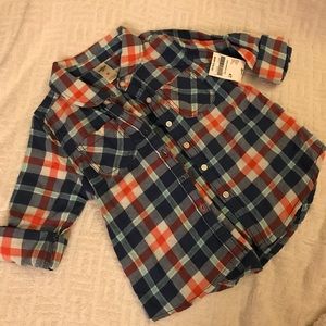 OshKosh B’Gosh button down plaid long sleeve shirt