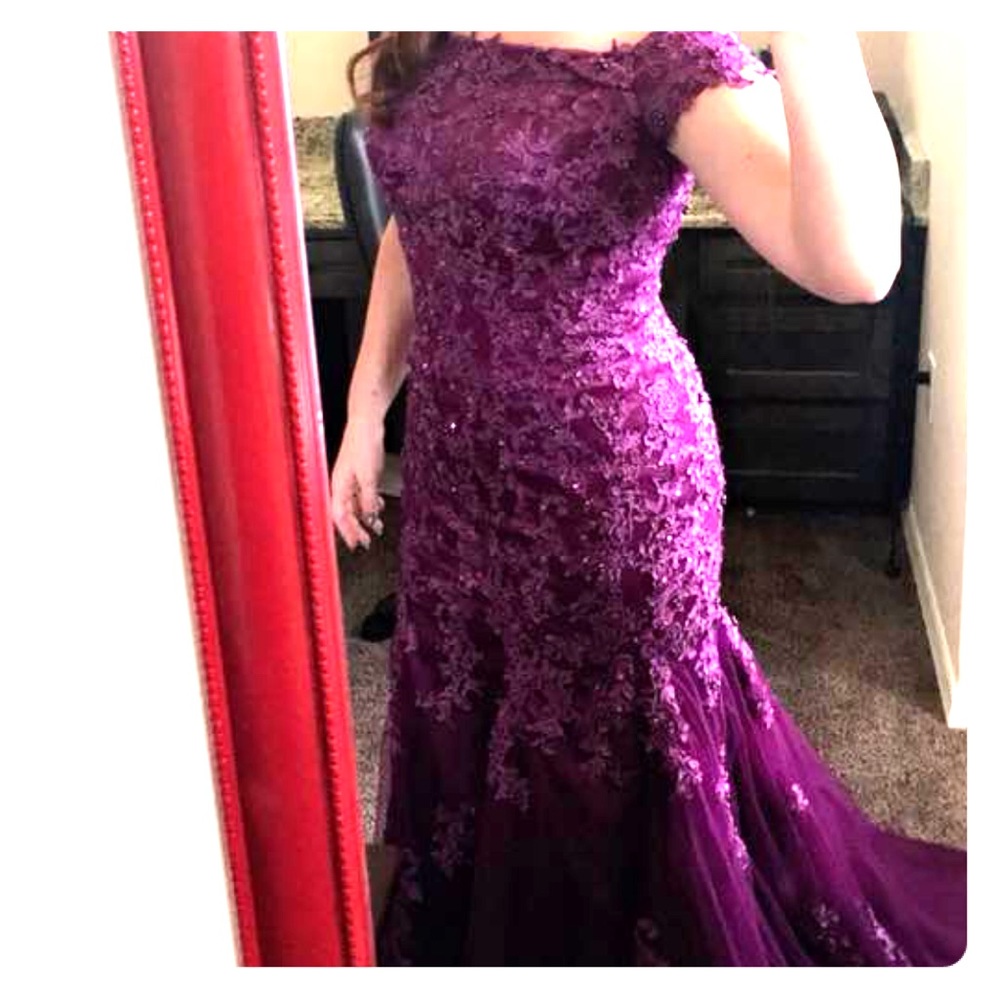 Mermaid style ball gown