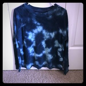 American Eagle Tye-Dye Terry Pull Over Sweater