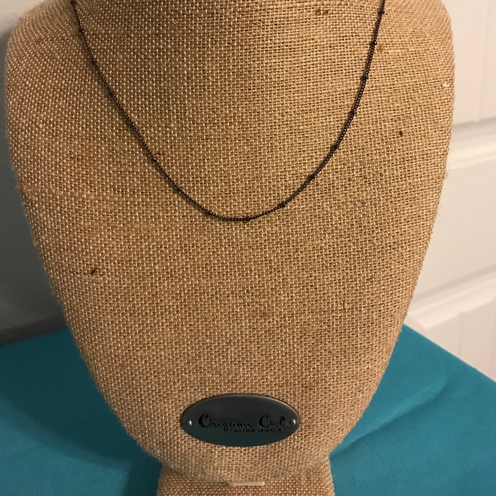 *SOLD*Origami owl chocolate ball station chain
