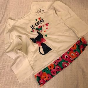 The children’s place long sleeve floral shirt