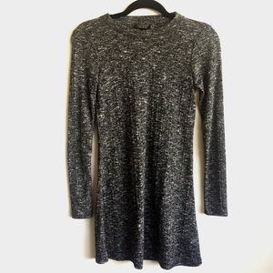 TOPSHOP Long-sleeved Grey Dress