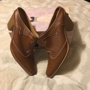 Leather Cowboy Mules.