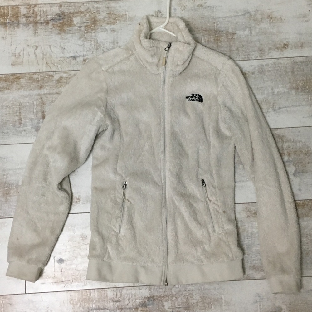 North Face fleece jacket women's size xs white