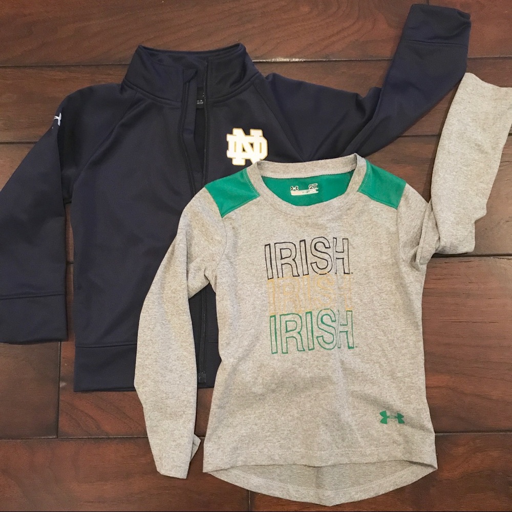 Norte Dame Under Armour Toddler Set Set