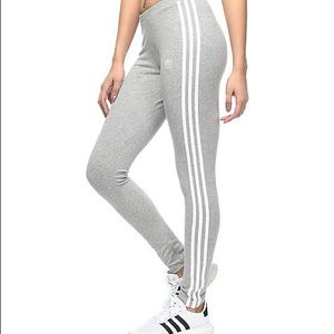 Brand New Gray Adidas Leggings