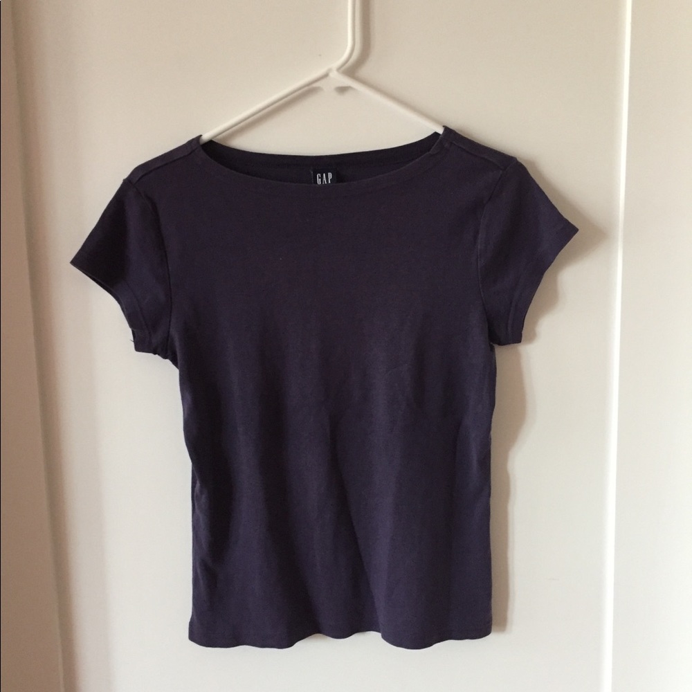 Dark purple stretchy tee by GAP