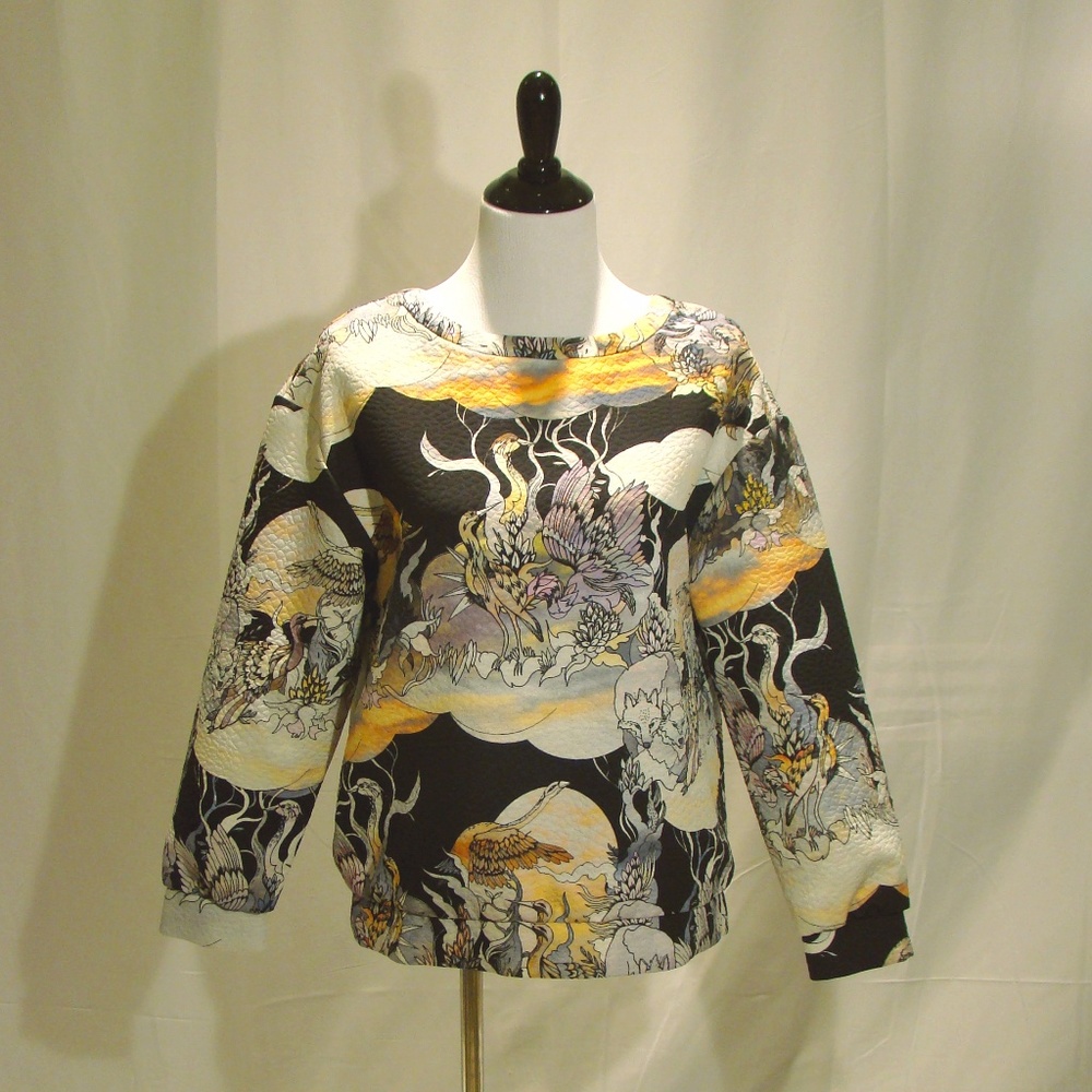 Unique Topshop 50's-inspired Quilted Top