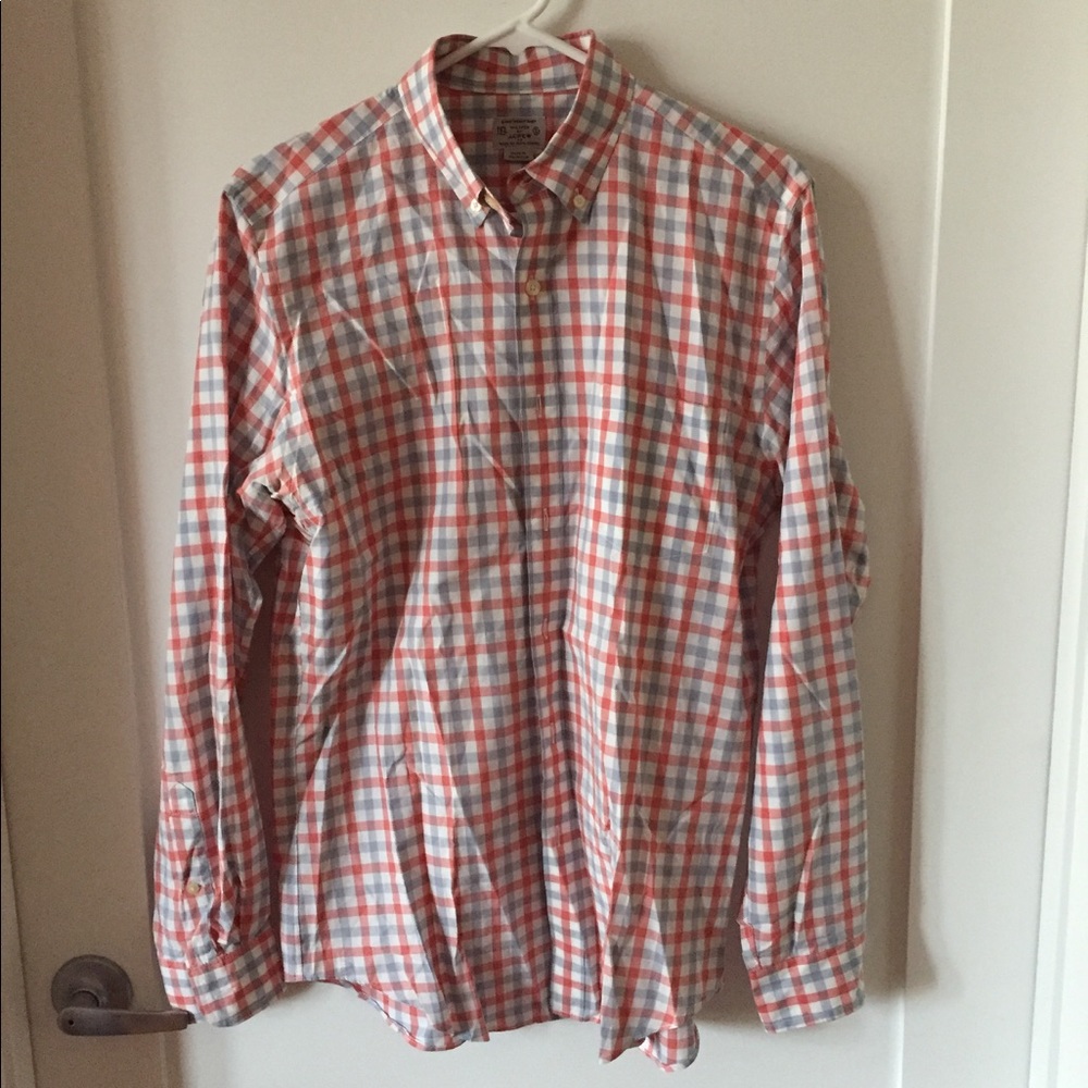 JUST REDUCED!! Red and blue gingham men's shirt