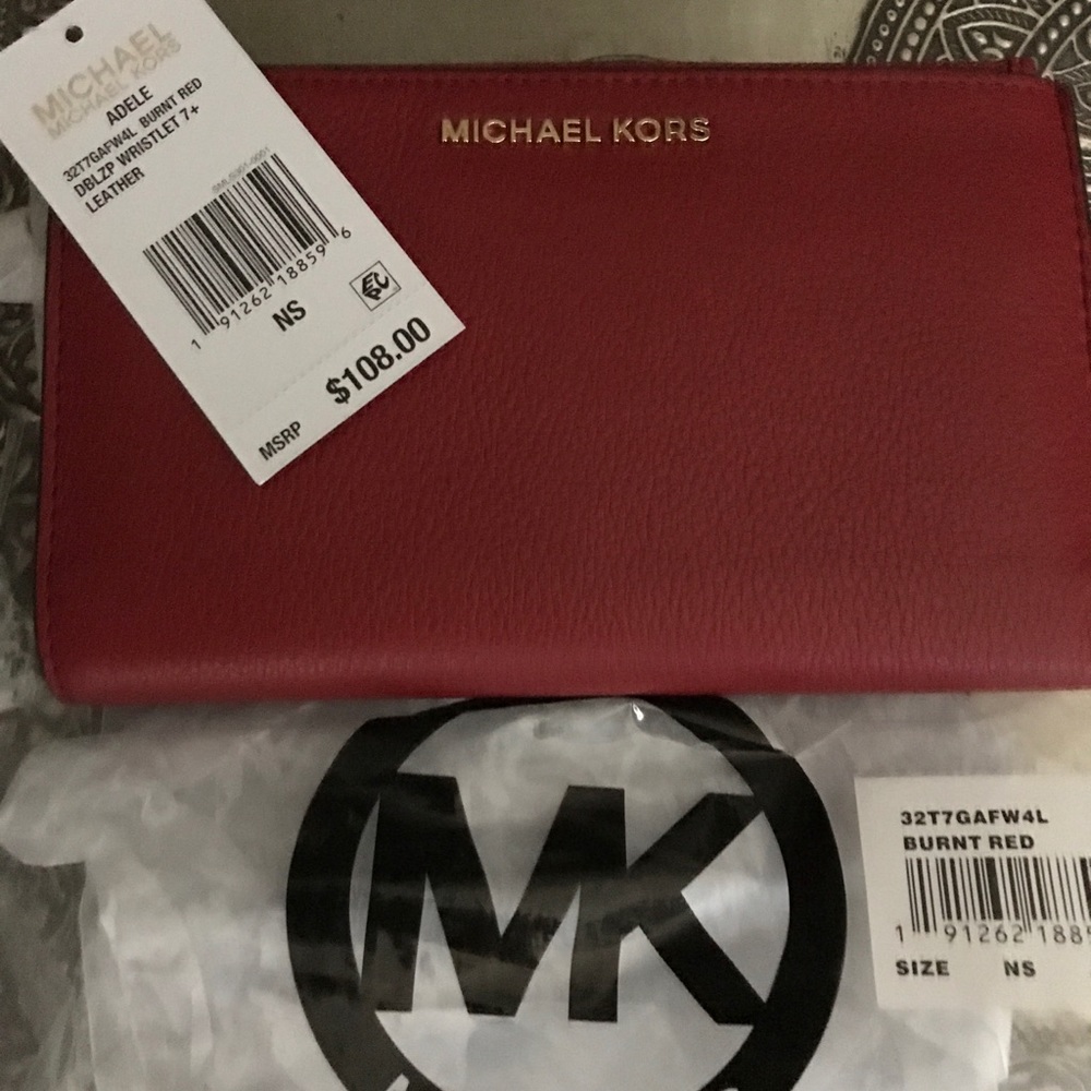 Michael Kors Adele Double Zip Wristlet NWT