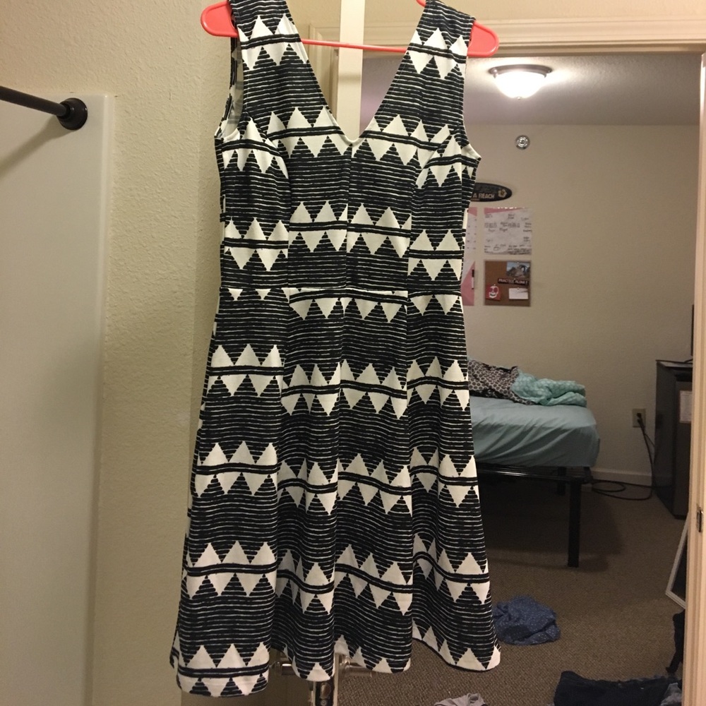 Black and white dress