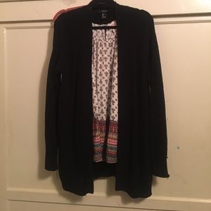 Black forever 21 knitted cardigan