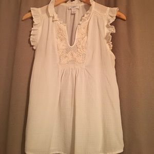 Cream colored tank top loft