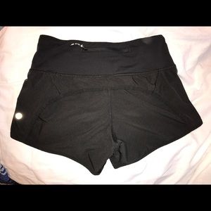 Lululemon Black Run Time Shorts