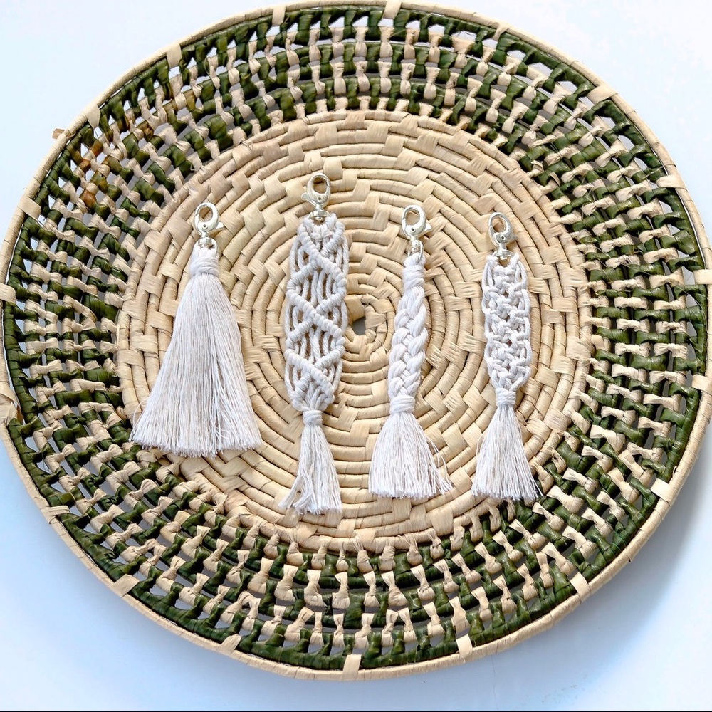 Macrame Key Chain Fob / accessory for bag