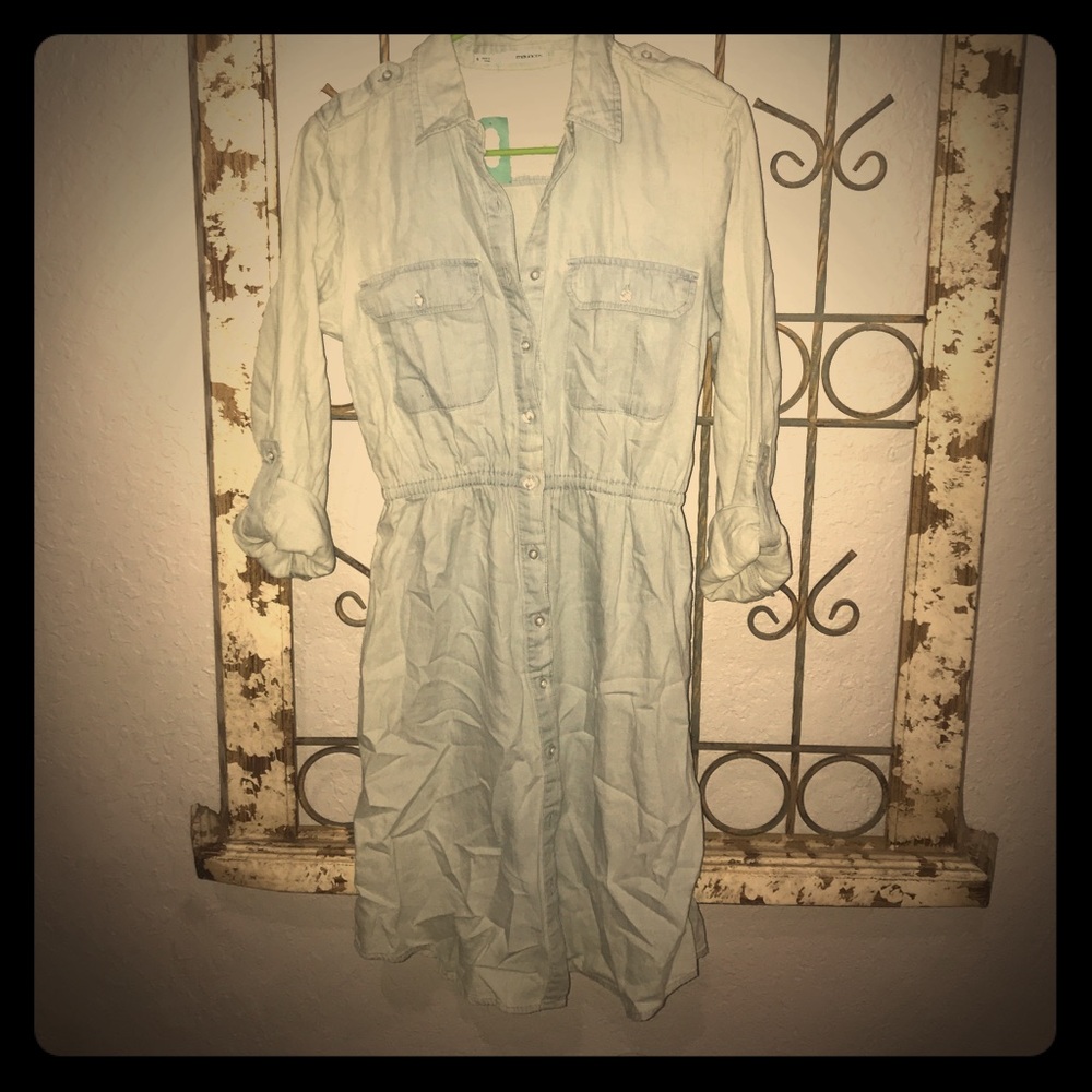 Denim dress with conch waist brand new!
