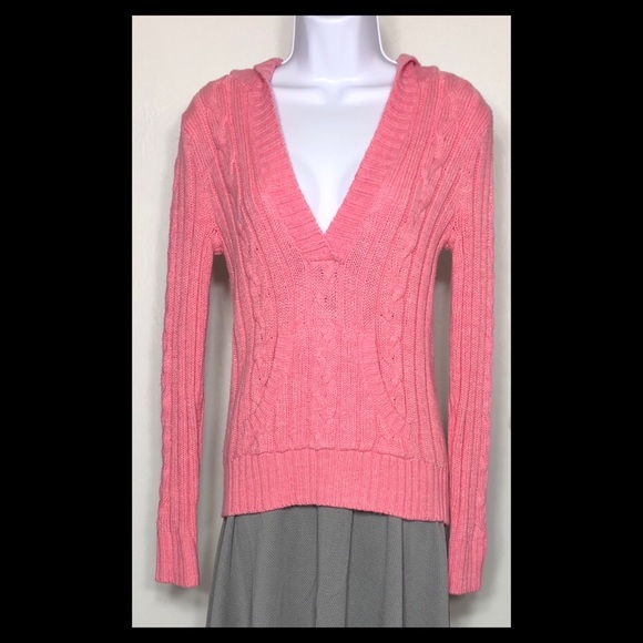Aeropostale Pink Hooded Sweater - Picture 1 of 4