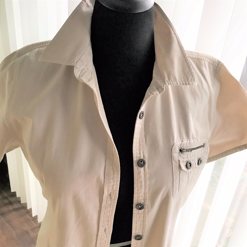 BUTTON-DOWN COTTON DRESS - Picture 2 of 3