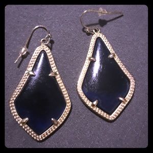 Kendra Scott Navy blue earrings