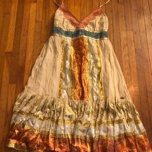 Hale bob dress silk lace beaded