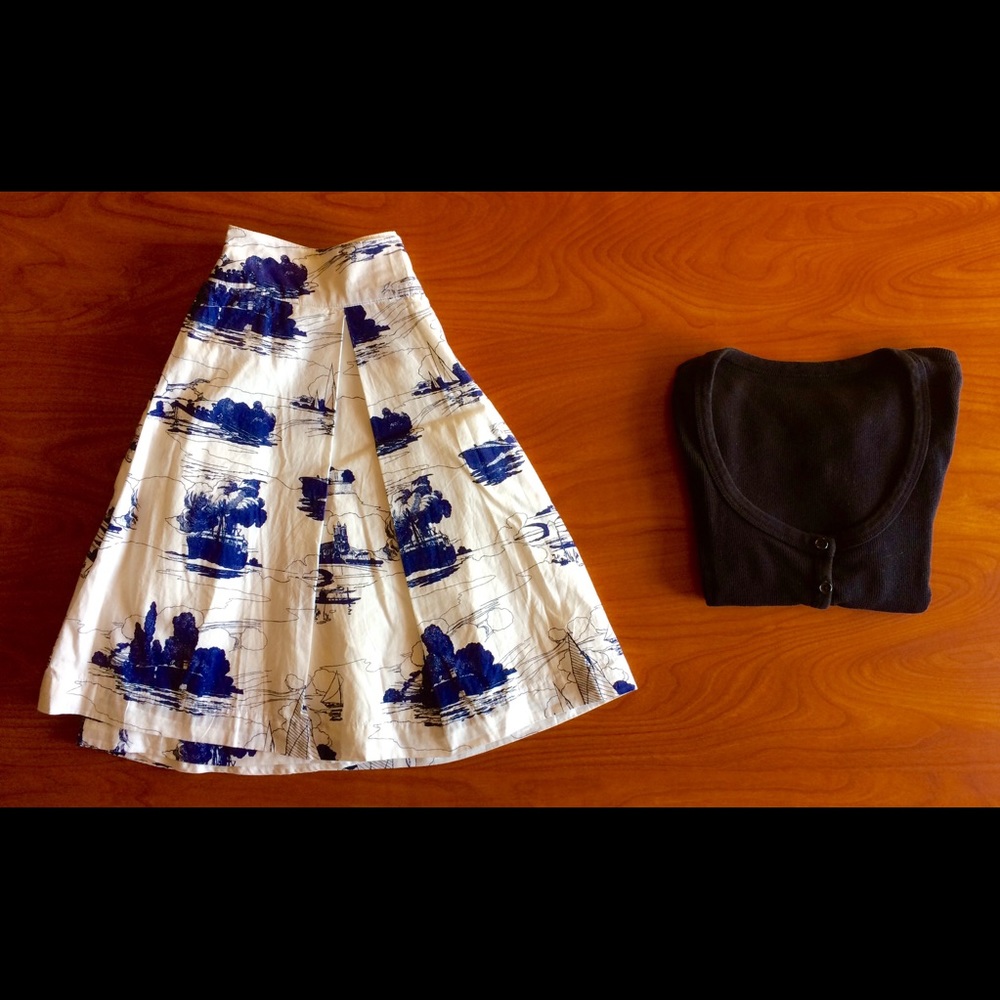 Posh Printed Skirt