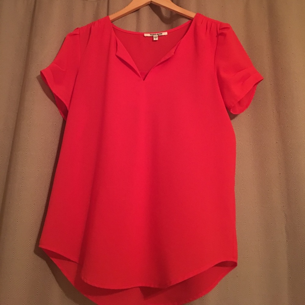 Orange/red Daniel Rainn blouse size small