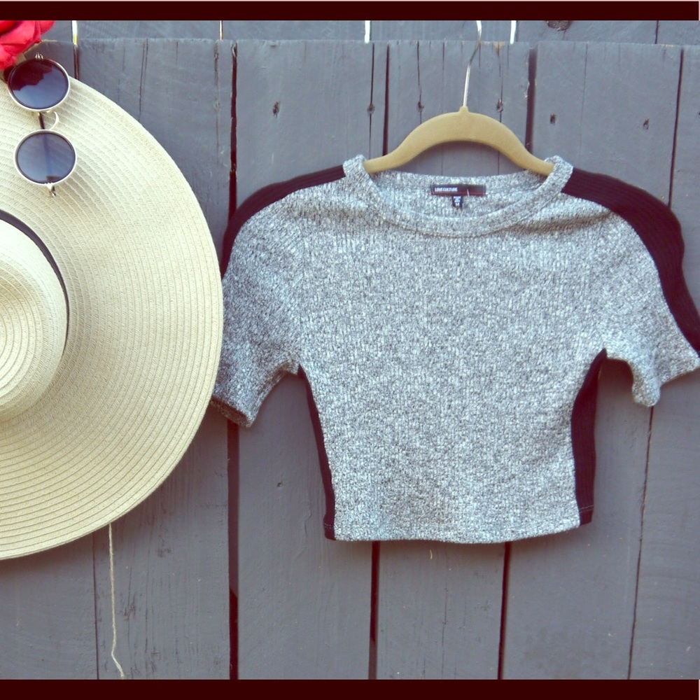 Knit crop top