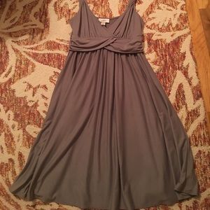 Gray jersey sundress size small loft