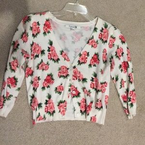 Forever 21 Floral Cardigan