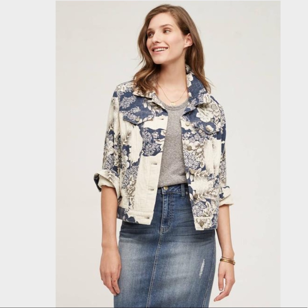 Pilcro & The Letterpress Jacquard Shirt Jacket