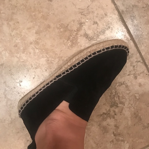 Vince Black Robin Suede Espadrilles Size 7 - Picture 6 of 10