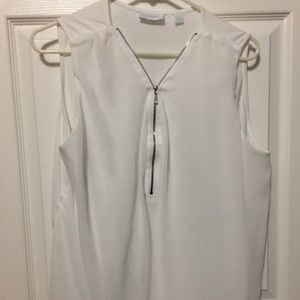 White sleeveless tank