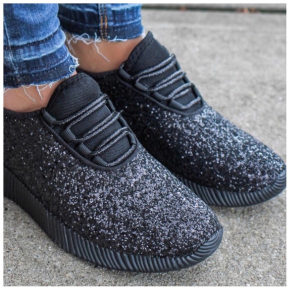 New black glitter sneakers - Picture 4 of 4