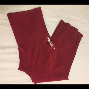 Gymshark seamless crop beet marl