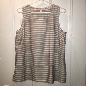 JCREW tank, exposed back